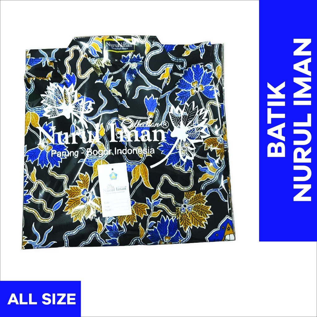 Batik Nurul Iman Putri Lengan Panjang Ukuran S L M XL