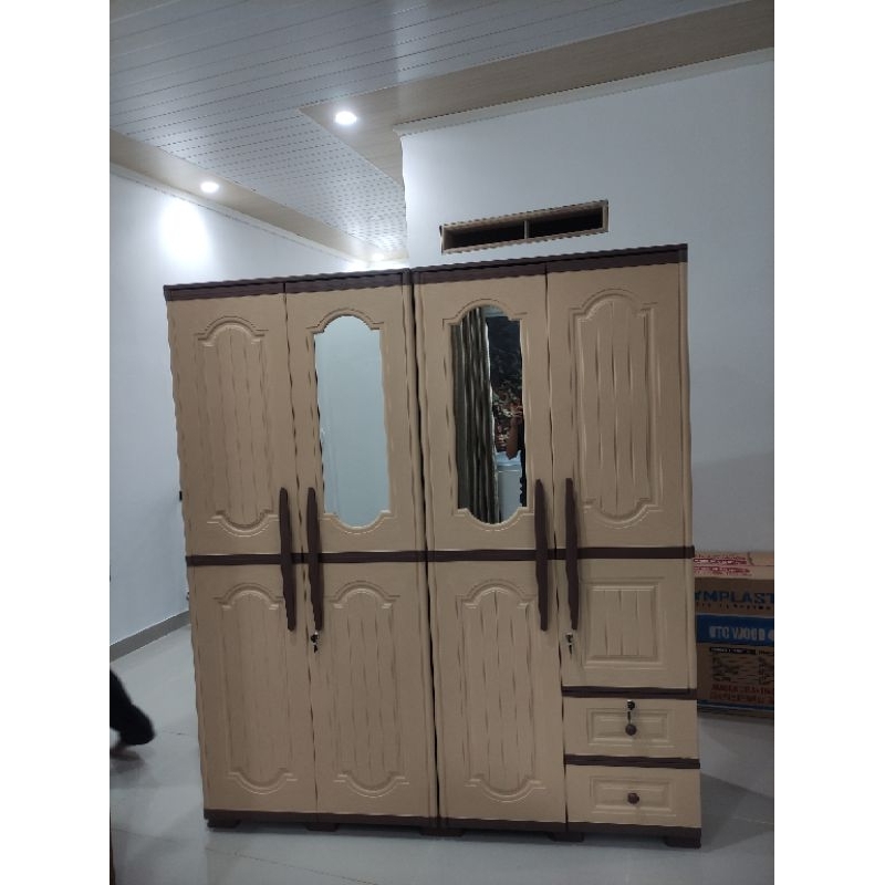 Lemari Baju Lemari Pakaian Lemari Plastik Lemari 4Pintu Olymplast Bandung