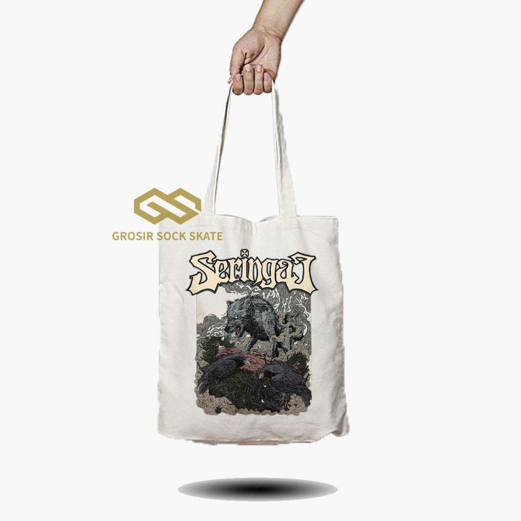 Totebag Kanvas Seringai / Tas Tote Music / Musik Band
