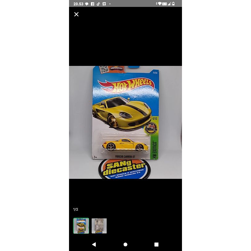 Hot wheels Porsche Carrera gt