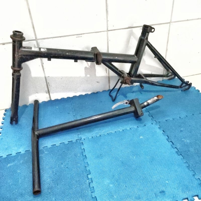 frame fork set sepeda jadul lipat jadul classic folding bike 14 bekas original