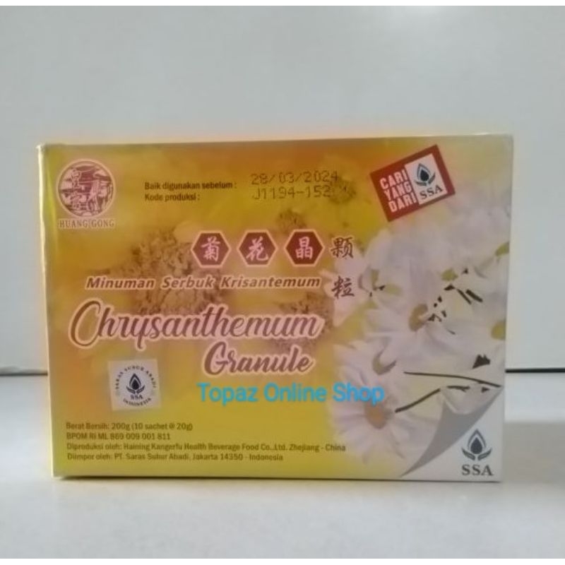 

minuman serbuk krisantemum chrysanthemum granule crystals ssa