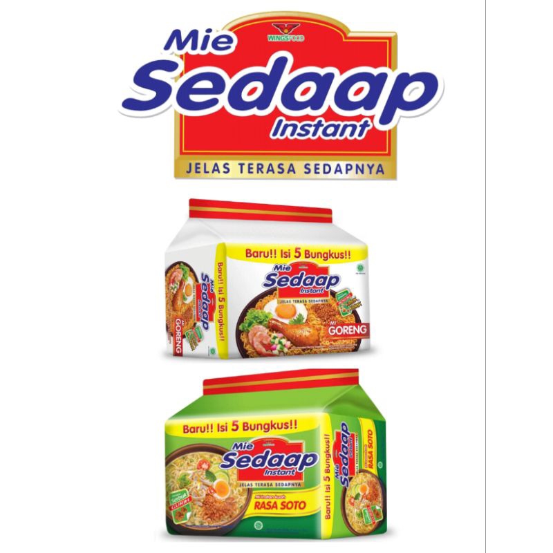 

Sedap /Mi Sedap / Mie Sedap / Sedaap Mie Instant Soto/goreng 5 x 75 g