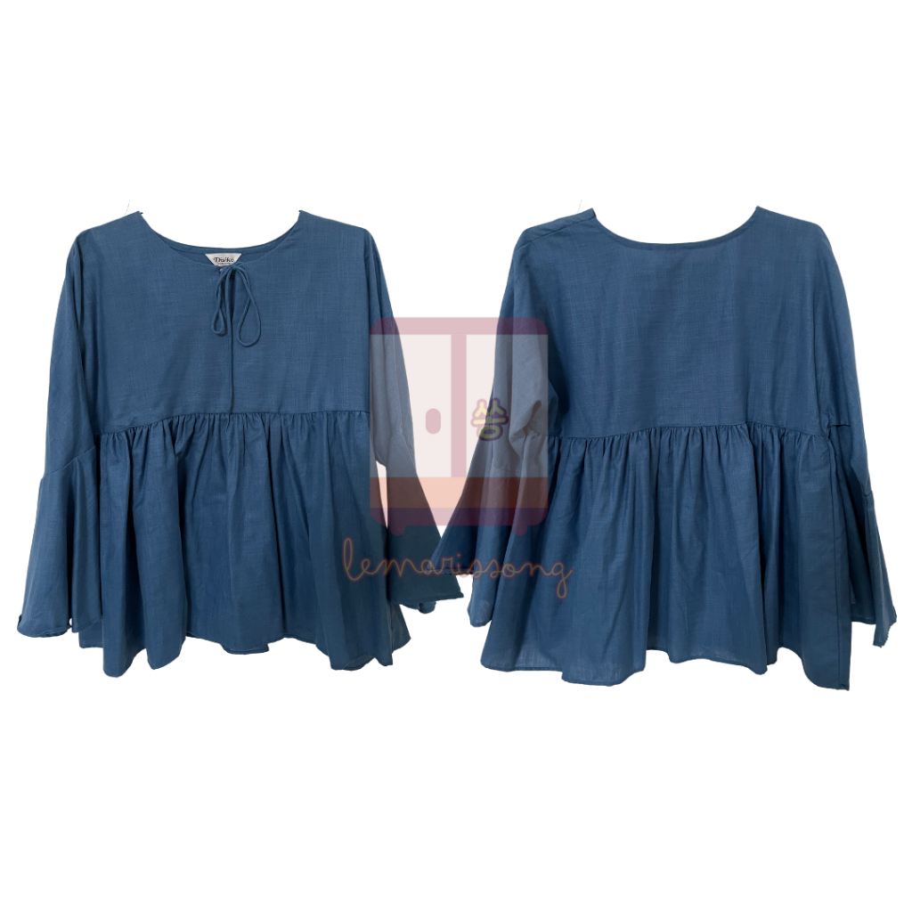 [Preloved] Kemeja Babydoll Blue by Disiko