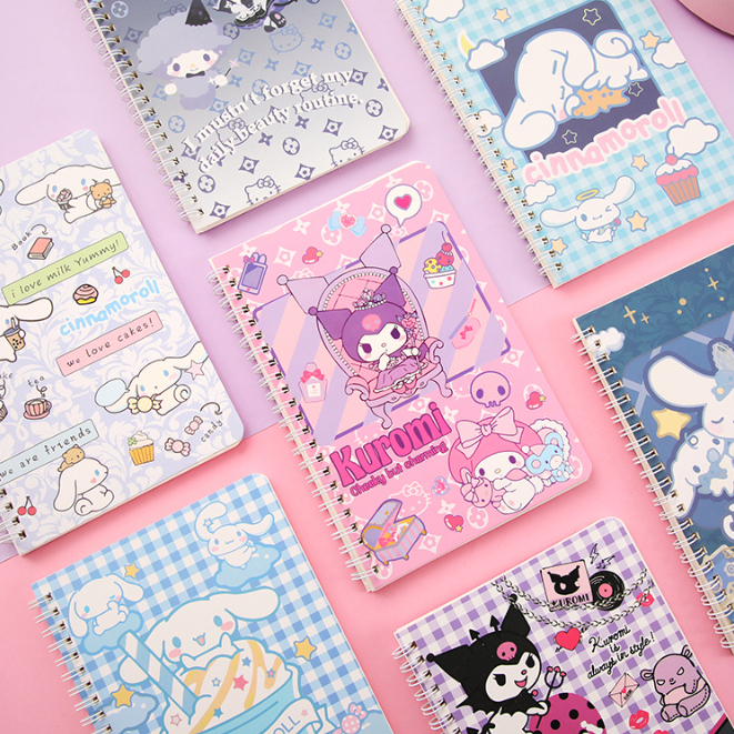 

[ORGM] Alat Tulis Kantor Perlengkapan Sekolah Buku Tulis Notebook A5 Buku Catatan bergaris Kuromi Cinamon