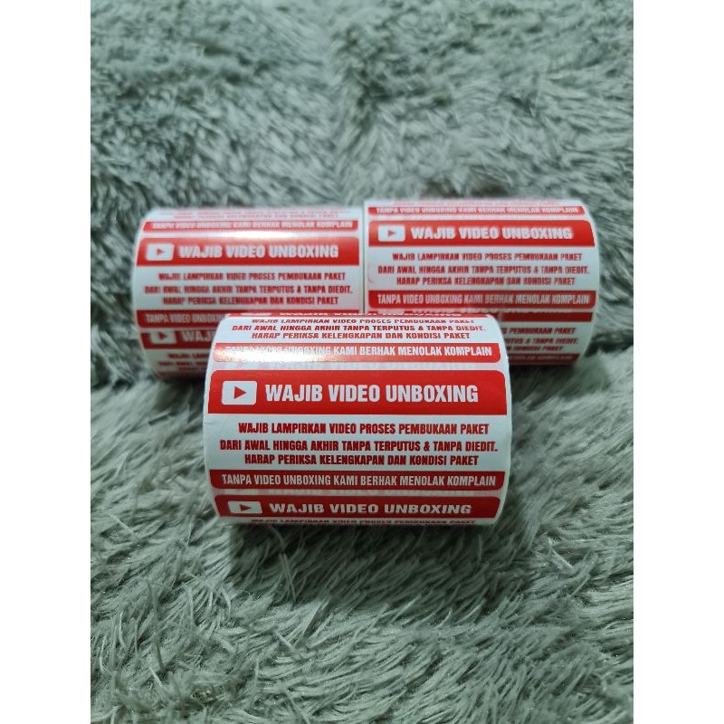 

Sticker Label Wajib Video Unboxing Sticker Fragile 7cm x 3cm 1roll Isi 500pcs TERMURAH