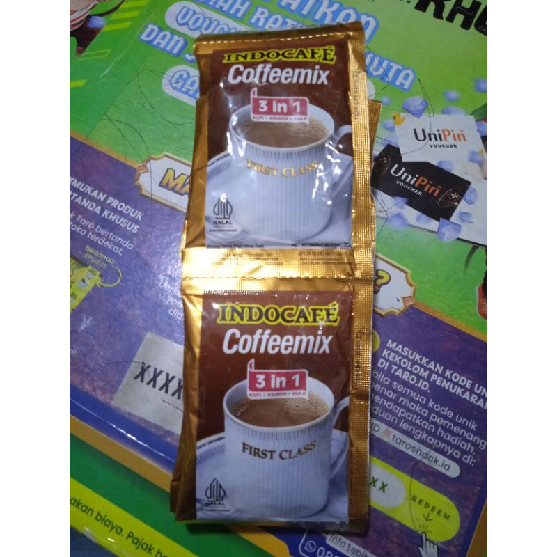 

INDOCAFE COFFEMIX 3IN 1 20GR RENCENG (ISI 10 PCS)