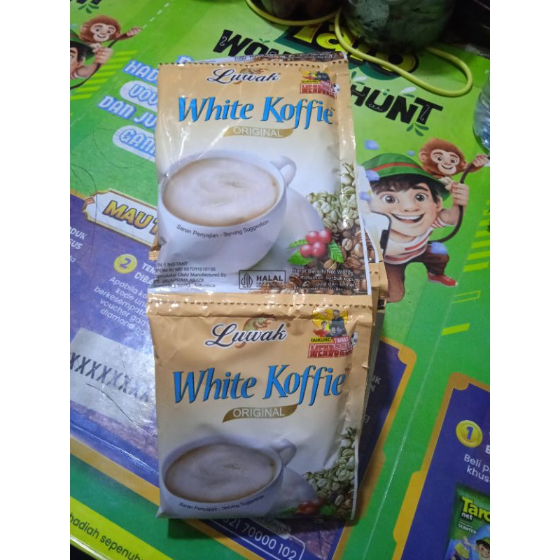 

Kopi Luwak white Coffe Original 20 gr Renceng ( isi 10 pcs)