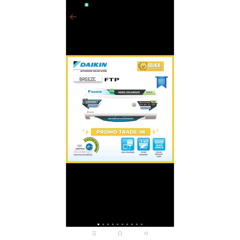 AC Daikin 1 pk malaysia