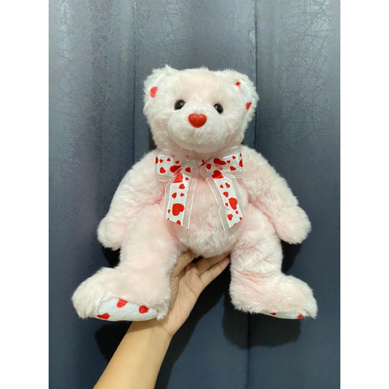 Boneka Karakter Teddy Bear Pink Size 32cm Original / Boneka Bear TY Pink / Boneka Beruang Lucu