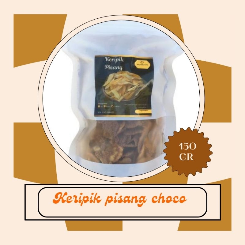 

Keripik pisang choco keripik pisang. cokelat bubuk