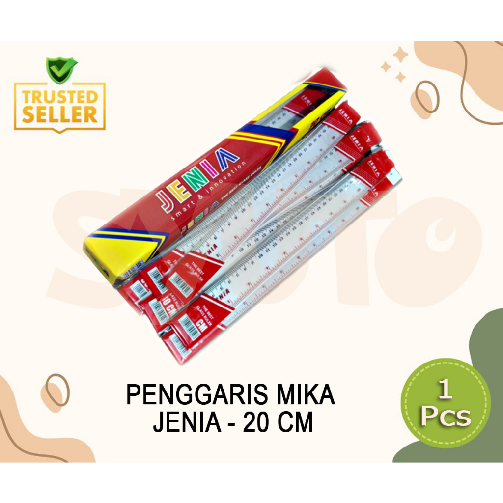 

Penggaris / Garisan / Ruler / Plastik JENIA 20cm