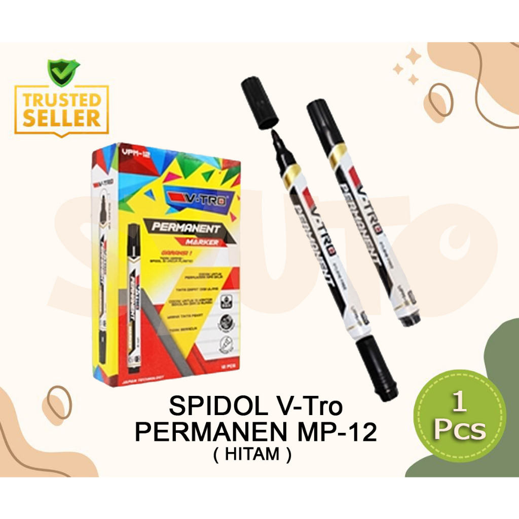 

Spidol Besar Permanent V-tro VPM-12 ecer