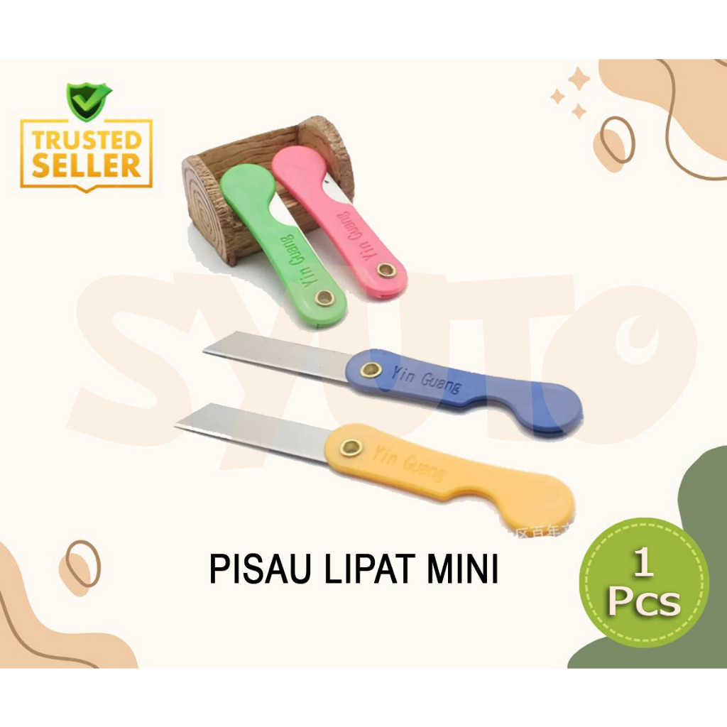 

CUTTER LIPAT Mini / Pisau Lipat Kecil / Silet Cuter Warna-Warni