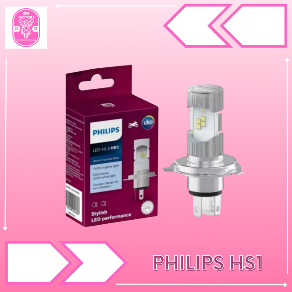 LED-HL HS1 PHILIPS DEPAN MOTOR HSI H4 LED-HL M5 PUTIH OSRAM H4 AES VIXION BYSON R15 VERZA CB150R KLX