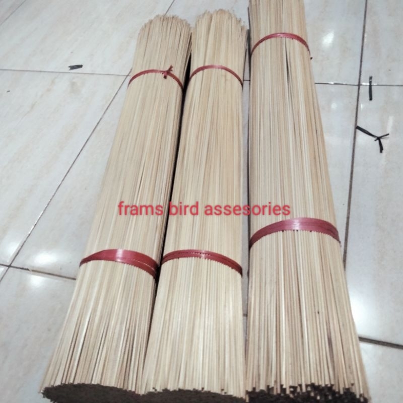 Ruji sangkar burung 1.5mm panjang 50cm isi 500batang bahan bambu berkualitas