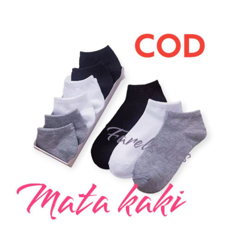 KAOS KAKI - PENDEK POLOS PRIA WANITA  KAOS KAKI MATA KAKI POLOS