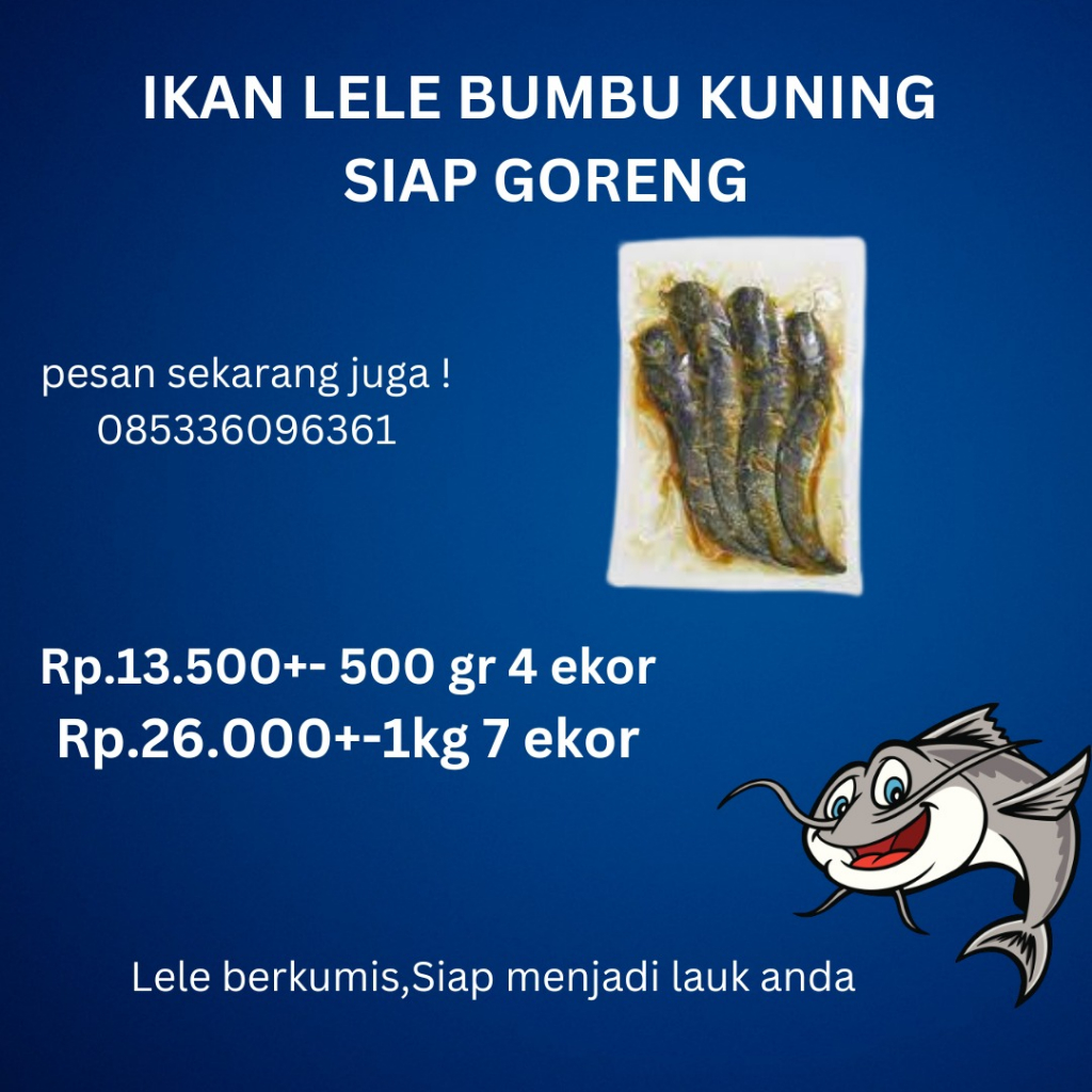 

IKAN LELE BERBUMBU KUNING SIAP GORENG