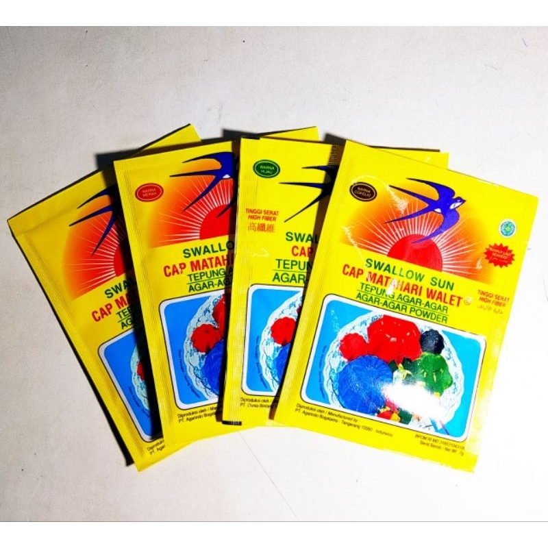 

Swallow Agar Agar Cap Lily Walet 7 gr [ Plain, Coklat, Hijau, Merah ]