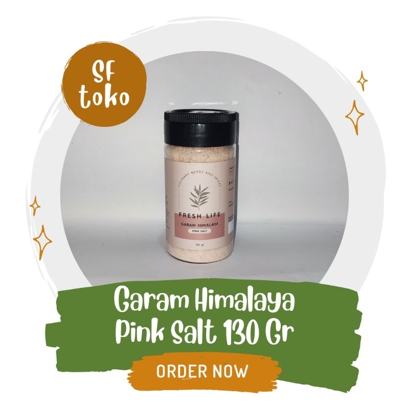 

(Fresh Life) Garam Himalaya Pink Salt 130 Gram Kemasan Botol