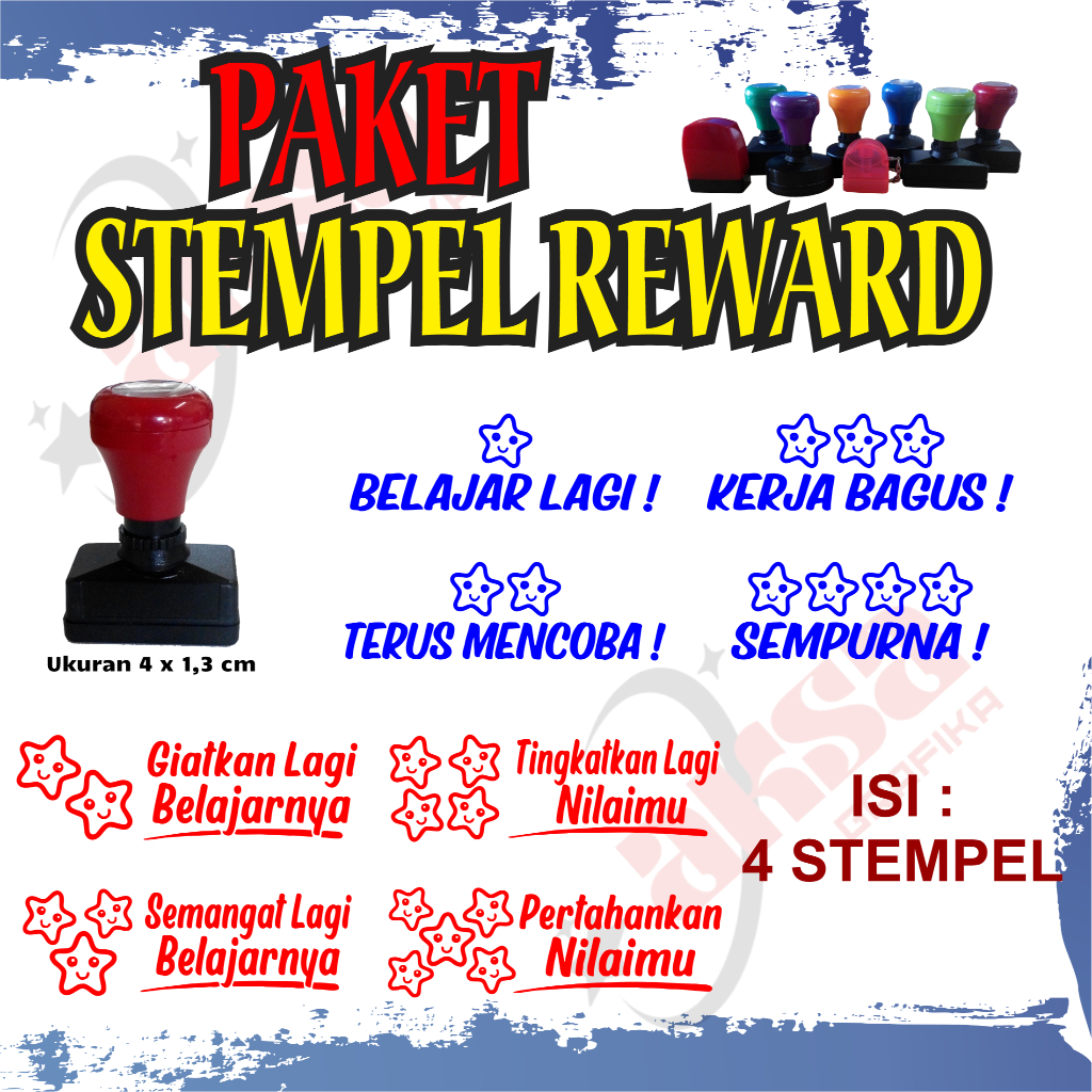 

Paket Stempel Reward Isi 4 pcs Best Seller