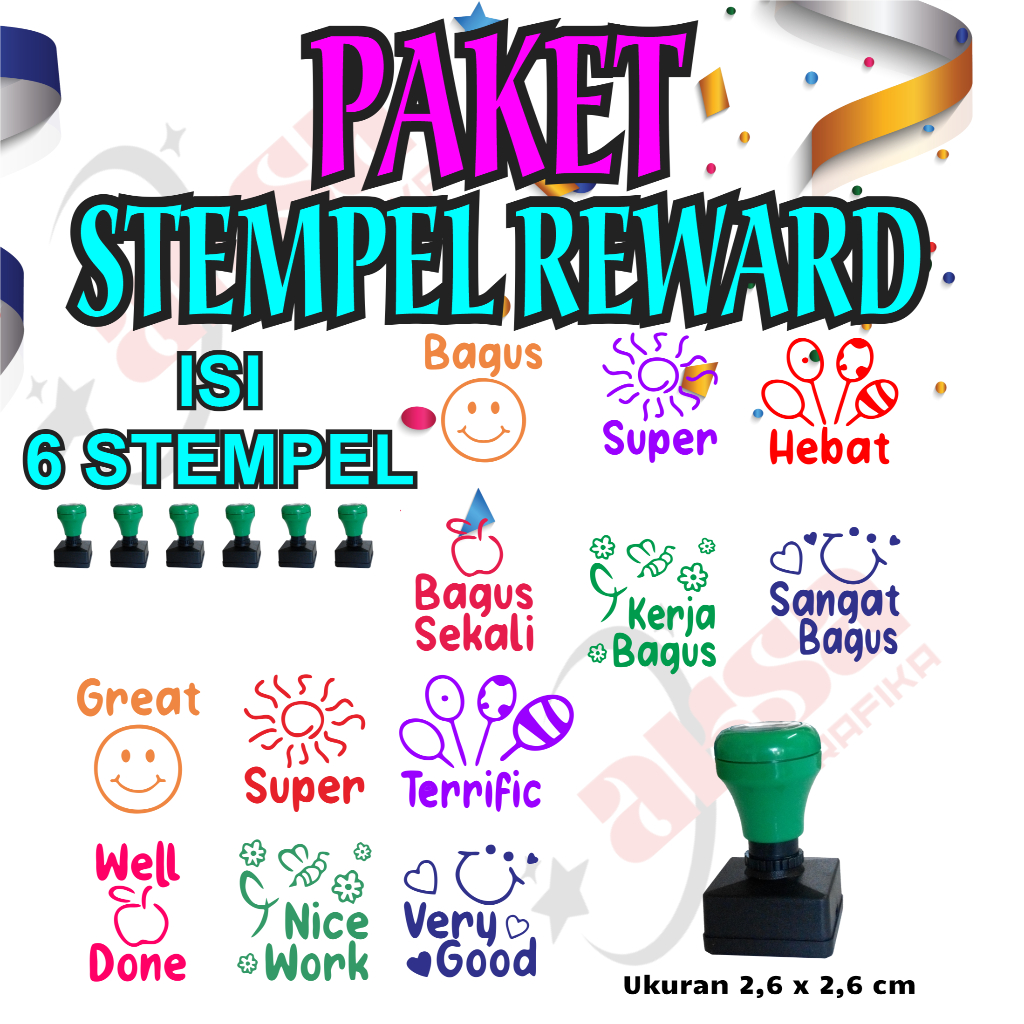 

Paket Stempel Reward Isi 6 pcs