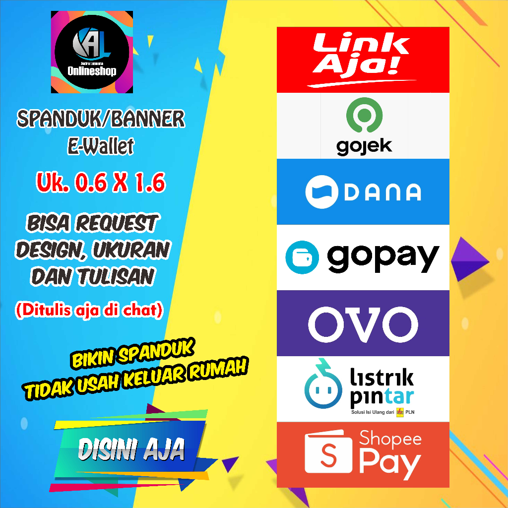 Spanduk Banner Top Up E Wallet