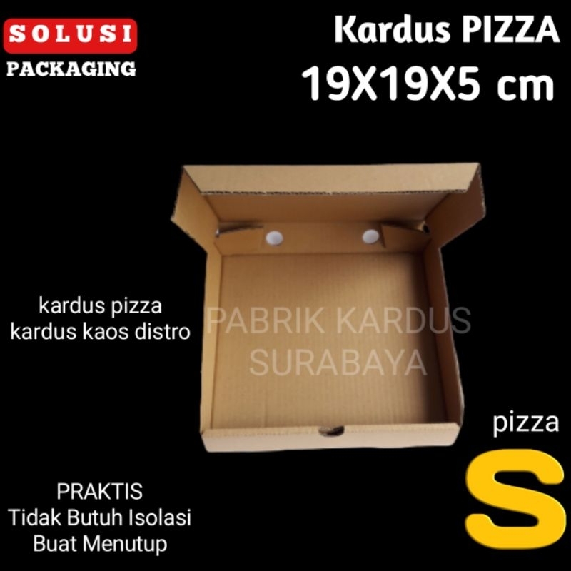 

isi 10 pcs KARDUS PIZZA 19X19X5cm tipe S | PIZZA BOX KOTAK BAJU DISTRO BOX KEMASAN KARDUS POLOS PACKING