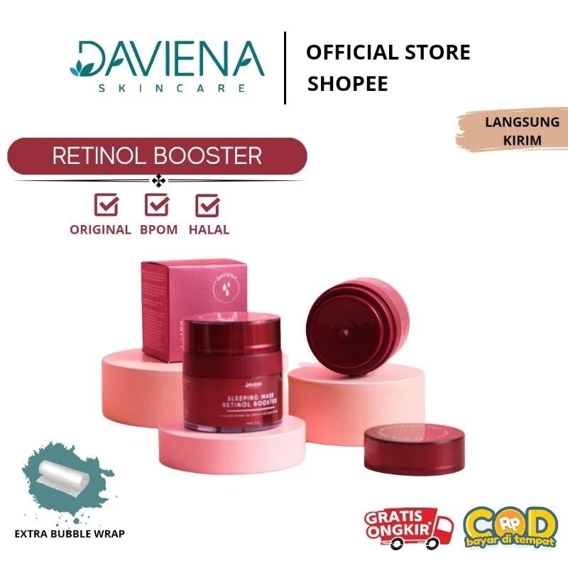 SLEEPING MASK RETINOL BOOSTER DAVIENA 100% ORI|DAVIENA SKINCARE|RETINOL DAVIENA