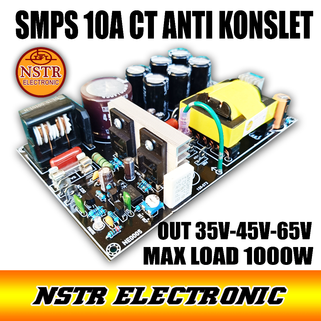 Smps 10A CT HB OUT 35v-45-65v anti konslet