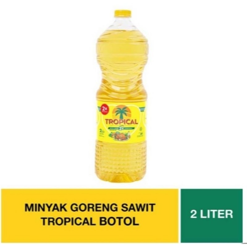 

Minyak Goreng Tropical 2 Liter Kemasan Botol atau Pouch.