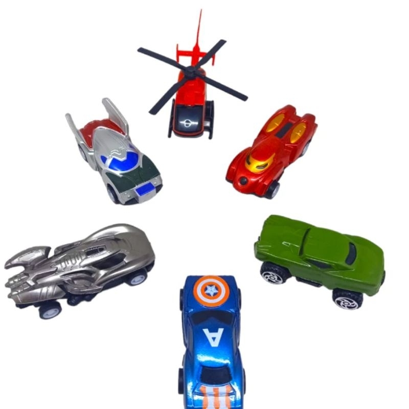 MAINAN MOBIL AVENGERS HERO CHARIOTS PULL-BACK / MOBIL AVENGERS