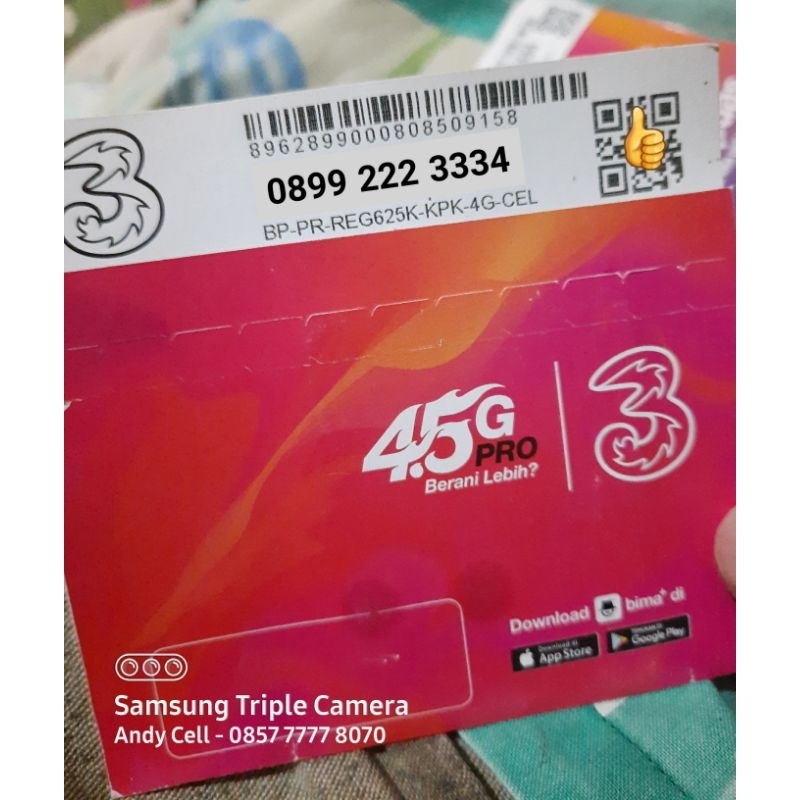 nomor cantik tri 11 digit/nomor cantik tri urut/nomor cantik tri prabayar