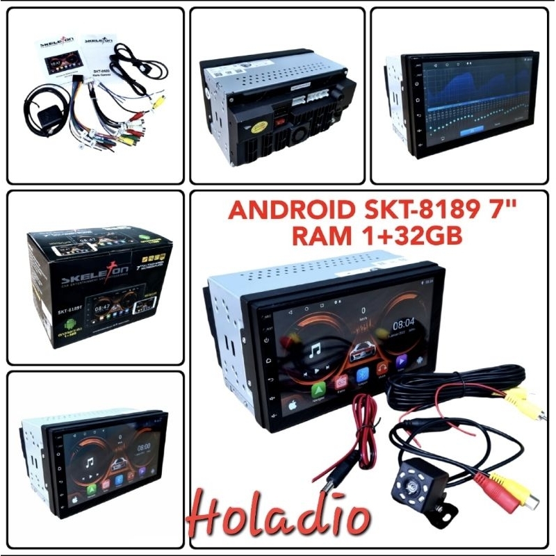 HEAD UNIT ANDROID SKELETON  7 INCH SKT 8189 / SKT-8189 7" RAM 1+32GB / ANDROID 7 INCH