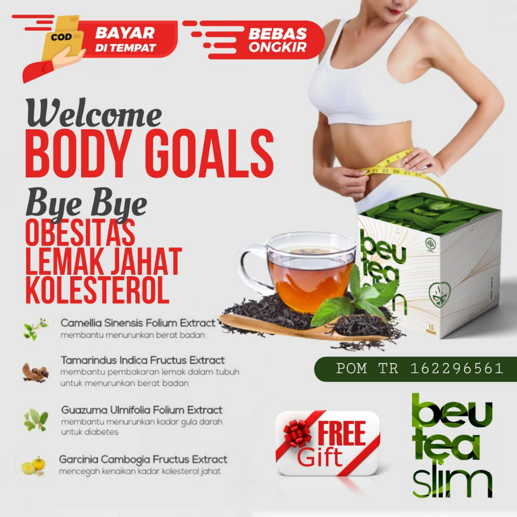 Teh Diet Detox & Pembakar Lemak Beu Tea Slim ORIGINAL 15 Tea Bags