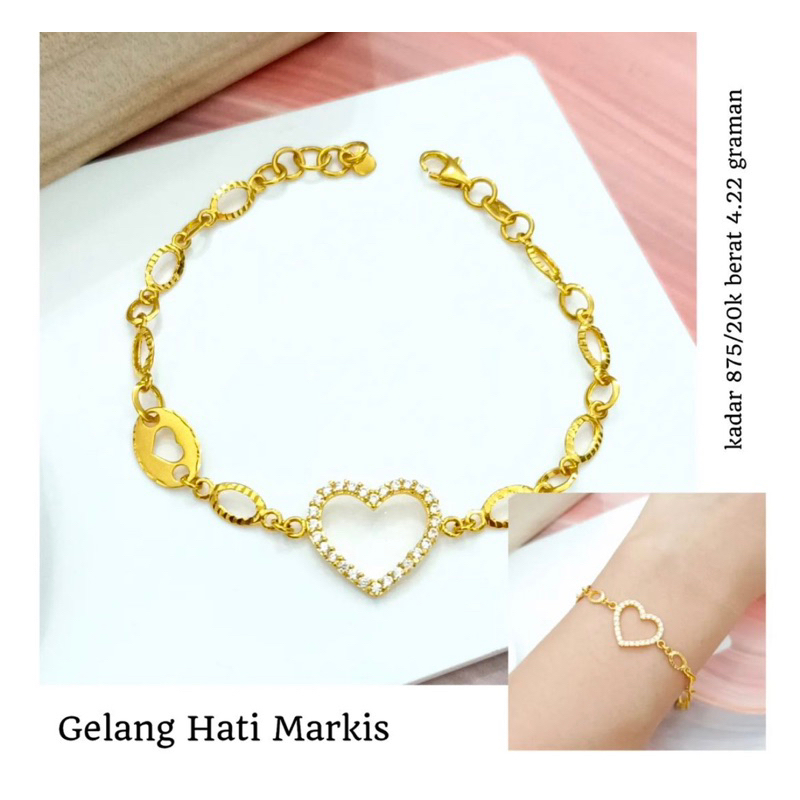 gelang tipis model korea gelang emas asli