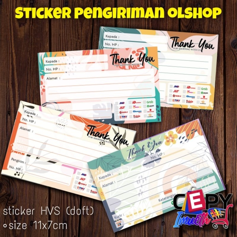 

(50 PCS) STIKER PENGIRIMAN/STIKER LABEL PENGIRIMAN OLSHOP/STIKER PENGIRIMAN OLSHOP MURAH-THANK YOU