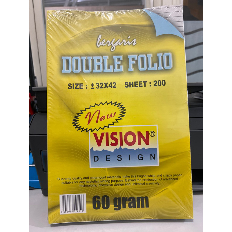 

KERTAS FOLIO BERGARIS 200 sheet