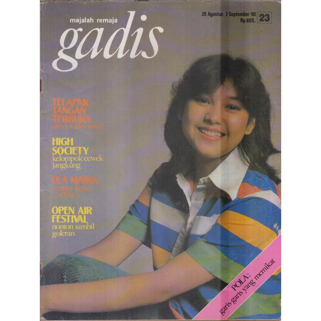 MAJALAH GADIS NO. 23 TH. VII 28 AGUSTUS - 7 SEPTEMBER 1980 RATIH