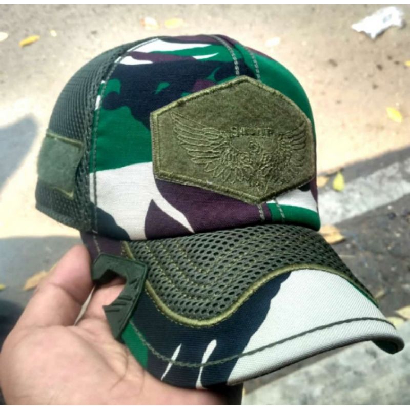 TOPI COAK TNI,TOPI PUNISHER AMPERA ARMY ORIGINAL