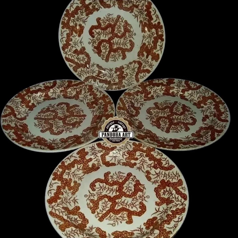 Piring MAASTRICHT FRISISH lawas motif BATIK