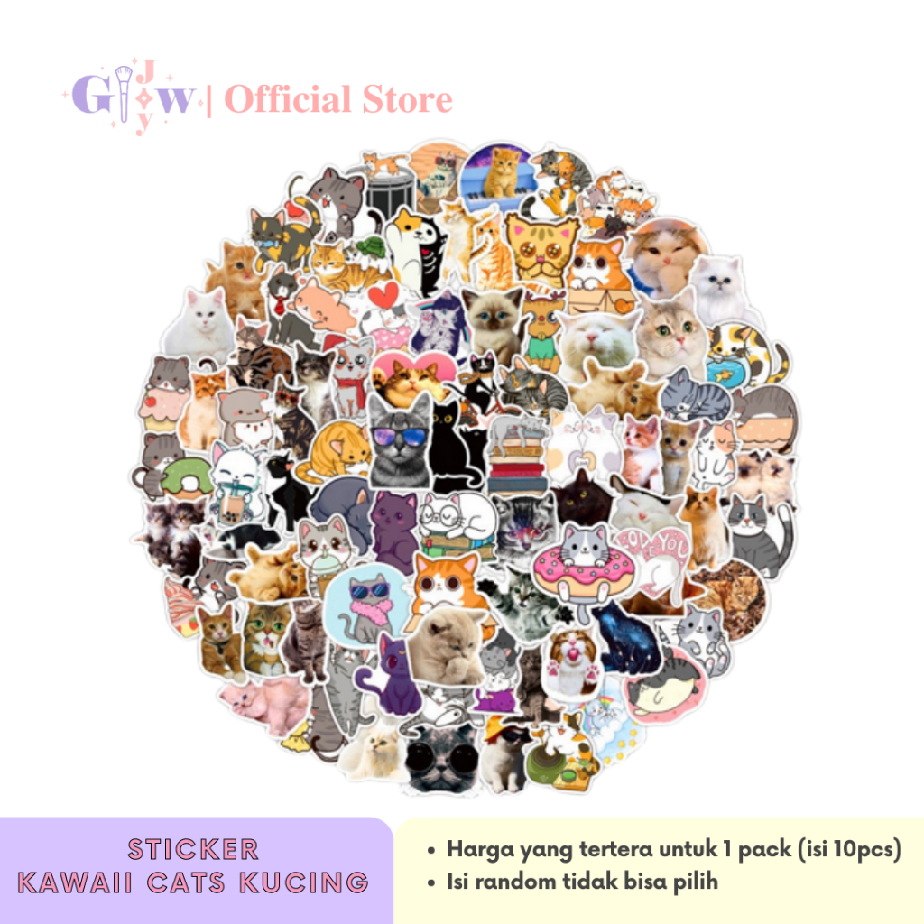 

A6108 STICKER 10PCS (KAWAII CATS) anti air notebook scrapbook label tempel motif kartun superhero super hero unik lucu atk alat tulis kantor murah viral termurah kartun komputer leptop lucu imut pets pet hp peliharaan hewan bulu anak disney anabul kucing