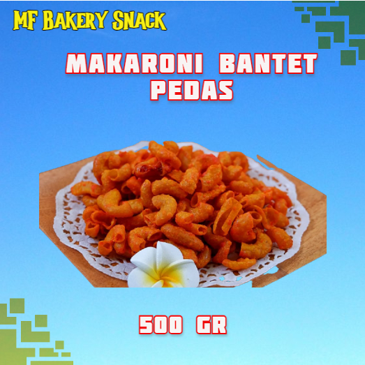 

Makroni Bantet Pedas Gurih Asin 500 gram