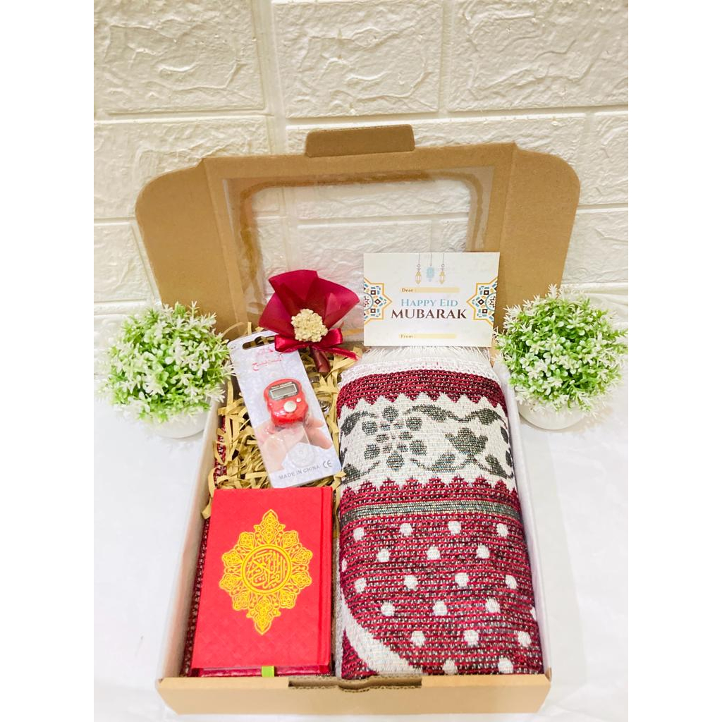 

Hampers Sajadah Alquran / Hampers Al Qur'an / Kado Pernikahan/ Kado Ulang Tahun / Kado Seserahan