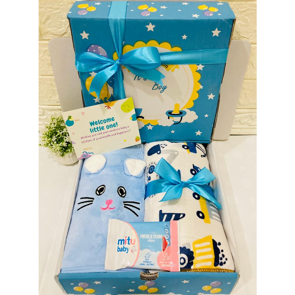 Hampers Bayi Kado Hadiah Bayi Newborn Selimut Handuk Kado bayi set premium selimut bayi handuk bayi