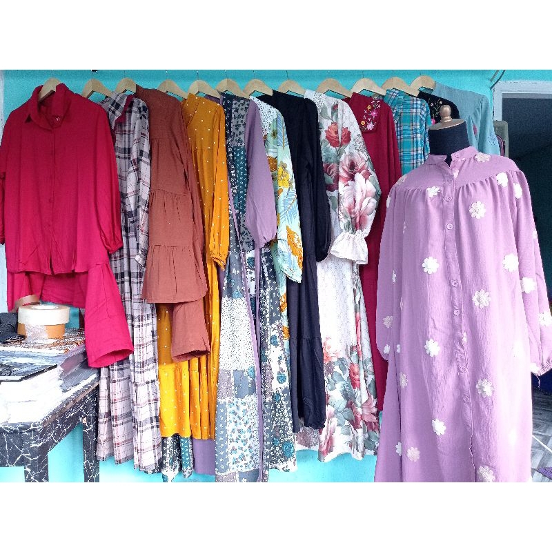 ONESET GAMIS MIDI ATASAN PROMO 100