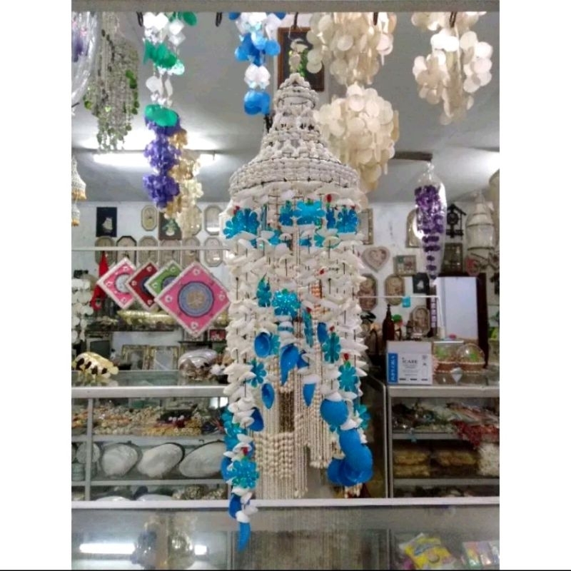 KAP LAMPU GANTUNG KERANG DARA / HIASAN GANTUNG KERANG DARA UKURAN BESAR MURAH MERIAH