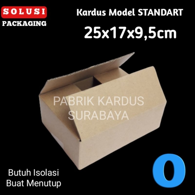 

KOTAK KARDUS O PUTIH COKLAT BOX DUS PACKING KECIL SEDANG CORRUGATED TEBAL KOTAK HP 25x17x9.5cm