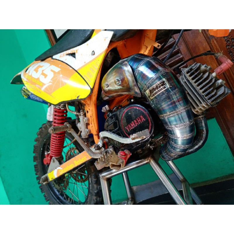 KNALPOT FIZ R MODIF TRAIL   MODEL  UDANG  SLINCER STAINLES TRAIL JMR RACING 4135