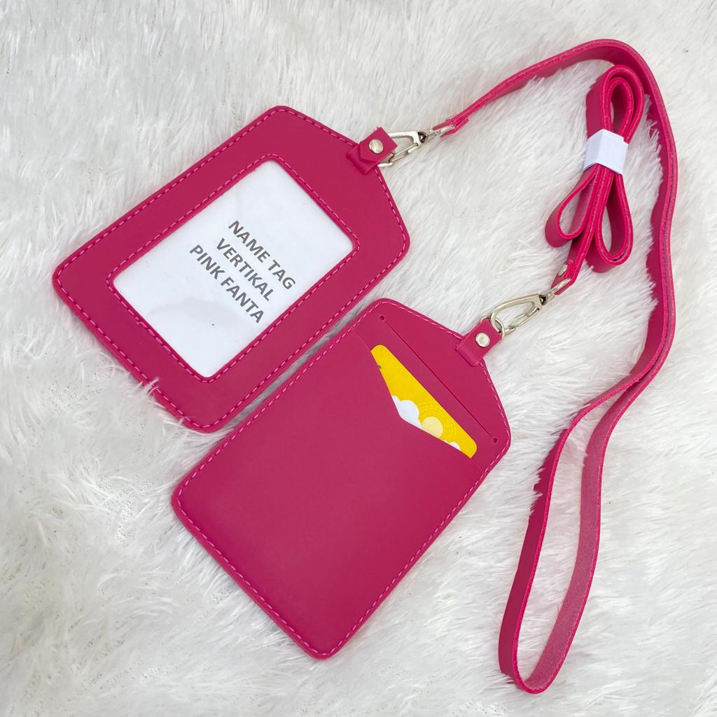 

NAME TAG KULIT GANTUNGAN ID CARD LANYARD KULIT ID CARD HOLDER IDCAR VERTIKAL RR27